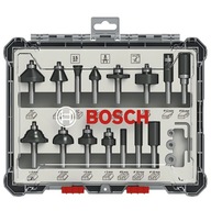 BOSCH SADA FRÉZ NA DREVO 15 ks RÚČKA 8 mm BOSCH SADA FRÉZ NA DREVO 15 ks RÚČKA 8 mm