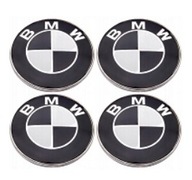 Sada 4 ks stredových krytov BMW 56 mm čierna Sada 4 ks stredových krytov BMW 56 mm čierna