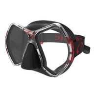Potápačská maska ​​Oceanic CYANEA, čierna a červená