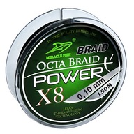 8-pramenný spletaný vlasec, 0,10 mm, čierny 8-pramenný spletaný vlasec, 0,10 mm, čierny