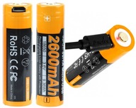 BATÉRIA FENIX ARB-L18U 2600 18650 3,6V USB BATÉRIA FENIX ARB-L18U 2600 18650 3,6V USB