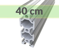 KONŠTRUKČNÝ HLINÍKOVÝ PROFIL 20x60 T6 40 cm V KONŠTRUKČNÝ HLINÍKOVÝ PROFIL 20x60 T6 40 cm V