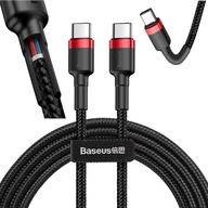 BASEUS NYLON USB-C PD KÁBLE PD2.0 60W 3A 2M BASEUS NYLON USB-C PD KÁBLE PD2.0 60W 3A 2M