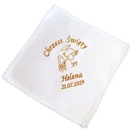 BIELE ODEVNÉ krstné rúcho s VÝŠIVKOU mena BAPTISM