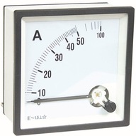 Panelový ampérmeter Analógový merač 50A AC CP72 Panelový ampérmeter Analógový merač 50A AC CP72