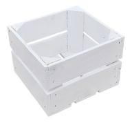 BIELA DREVENÁ BOX Škandinávsky kontajner BIELA DREVENÁ BOX Škandinávsky kontajner