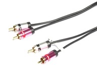 Prepojenie tenký CHINCH kábel 2x RCA na 2xRCA 3m Prepojenie tenký CHINCH kábel 2x RCA na 2xRCA 3m