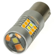 DUAL P21/5W Žiarovka 28 LED 2835 BIELA ORANŽ DUAL P21/5W Žiarovka 28 LED 2835 BIELA ORANŽ