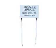 Motorový kondenzátor 2,5uF 400V 450V MIFLEX MKSP-8 Motorový kondenzátor 2,5uF 400V 450V MIFLEX MKSP-8