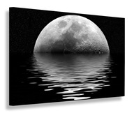 OBRAZOVÝ LED 120x80 PLÁTNE LED svetlá MOON