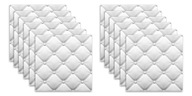 3D nástenné panely 60x60 VANKÚŠE 12 ks = 4,32 m2