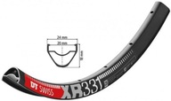 MTB ráfik DT Swiss XR 331 Disc 29er 32H