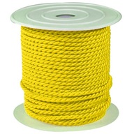 Splietaná šnúra, 3,2 mm, ŽLTÁ, 25 metrov, ROLKA Splietaná šnúra, 3,2 mm, ŽLTÁ, 25 metrov, ROLKA