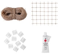 SET BALKÓNOVÁ SIEŤ PRE MAČKU, HOLUBIE OKO, 50mm, BEZ VŔTANIE, 6 X 2 m SET BALKÓNOVÁ SIEŤ PRE MAČKU, HOLUBIE OKO, 50mm, BEZ VŔTANIE, 6 X 2 m