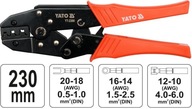 YATO Krimpovací strojček pre 0,5 - 6 mm YT-2300 konektory YATO Krimpovací strojček pre 0,5 - 6 mm YT-2300 konektory
