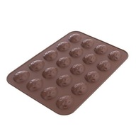 SILIKÓNOVÁ FORMA NA ARAŠIDY, 20 ks COOKIES MAT SILIKÓNOVÁ FORMA NA ARAŠIDY, 20 ks COOKIES MAT