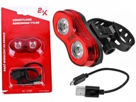 Zadné svetlo na bicykel 2K XC-179R 2x LED 0,5W USB Zadné svetlo na bicykel 2K XC-179R 2x LED 0,5W USB