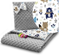 DEKA NA KOČÍK + VANKÚŠEK SET MINKY OBOJSTRANNÝ 2v1 BABYMAM DEKA NA KOČÍK + VANKÚŠEK SET MINKY OBOJSTRANNÝ 2v1 BABYMAM