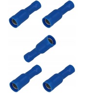 Modré rúrkové konektory pre kábel 1,5-2,5 mm2
