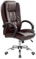 Kancelárska stolička RELAX, otočná stolička, hnedá, 130 kg