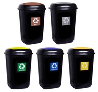 SADA NÁDOB ODPADU SEGREGAČNÝ KOŠ 5x 12L SADA NÁDOB ODPADU SEGREGAČNÝ KOŠ 5x 12L
