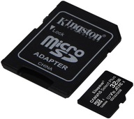 32GB microSD adaptér Kingston sdhc CL10 100/85MB/s 32GB microSD adaptér Kingston sdhc CL10 100/85MB/s