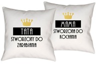 SADA VANKÚŠOV PRE RODIČOV, MAMKU, OCA, VZORY, 40 cm SADA VANKÚŠOV PRE RODIČOV, MAMKU, OCA, VZORY, 40 cm