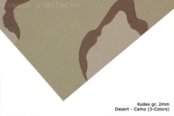 Kydexová púšť - Camo (3-farebná) - 200 x 300 mm, hrúbka 2 mm