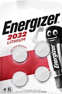 Lítiová batéria Energizer CR 2032 3V blister 4 ks