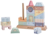 Drevené bloky Montessori nájomný dom JOUECO Drevené bloky Montessori nájomný dom JOUECO