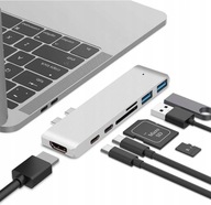 Adaptér 7v1 HUB USB-C HDMI 4K SD Macbook Pro / Air Adaptér 7v1 HUB USB-C HDMI 4K SD Macbook Pro / Air