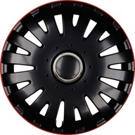 HUBCAPS 15 BLACK RED RANT OPEL VW NOVINKA!!! HUBCAPS 15 BLACK RED RANT OPEL VW NOVINKA!!!