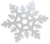 Samolepky SNEHULIENKA Snehová vločka matné ozdoby 18 cm