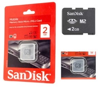 SANDISK M2 2GB MEMORY STICK MICRO KARTA !! NOVÝ!! SANDISK M2 2GB MEMORY STICK MICRO KARTA !! NOVÝ!!