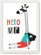 SUPER HERO Obraz plagát A3, darček, rám z ikea SUPER HERO Obraz plagát A3, darček, rám z ikea