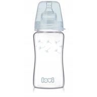 LOVI Antikoliková fľaša GLASS Botanic 250 ml 3+ LOVI Antikoliková fľaša GLASS Botanic 250 ml 3+