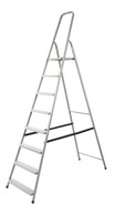 Jednostranný oceľový domový rebrík 8 - DRABEST PL