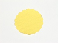 Obrúsky na pohár, 9 cm, žlté, 500 kusov