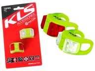 Zelená sada osvetlenia na bicykel KELLYS TWINS Zelená sada osvetlenia na bicykel KELLYS TWINS
