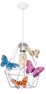 Závesná lampa BUTTERFLY 1 WHITE pre dievčatá Závesná lampa BUTTERFLY 1 WHITE pre dievčatá