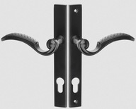 Retro kované kľučky brány, ozdobné bránky, 90 mm