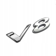 Emblém Nápis Jaguar V8 Chrome odznak Emblém Nápis Jaguar V8 Chrome odznak