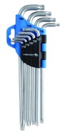 TORX kľúče T10-T50 dlhé 9 ks HT1W818 HOGERT TORX kľúče T10-T50 dlhé 9 ks HT1W818 HOGERT