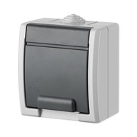 AQUANT JEDNOZÁSUVKA N/T IP55 ŠEDÁ 1241-10 AQUANT JEDNOZÁSUVKA N/T IP55 ŠEDÁ 1241-10