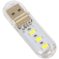 USB LAMPA PRE LAPTOP POWERBANK 3x LED PENDRIVE