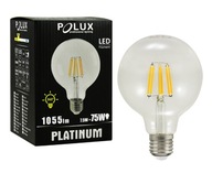 POLUX vláknová žiarovka G95 E27 7,5W 3000K 1055lm číra POLUX vláknová žiarovka G95 E27 7,5W 3000K 1055lm číra