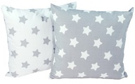 2x Obliečka na vankúš bunda 50x50 Grey Stars 2x Obliečka na vankúš bunda 50x50 Grey Stars