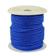 Pletená šnúra, 3,2 mm, MODRÁ, 25 metrov, ROLL Pletená šnúra, 3,2 mm, MODRÁ, 25 metrov, ROLL