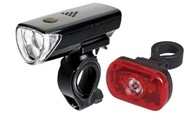 SET XC LED SVETLÁ NA BICYKEL, ČIERNA SET XC LED SVETLÁ NA BICYKEL, ČIERNA
