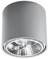 Stropné svietidlo Stropné TIUBE Grey Oval LED SOLLUX